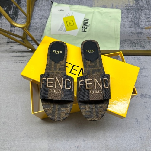 Fendi Slippers For Women #1210036 $82.00 USD, Wholesale Replica Fendi Slippers