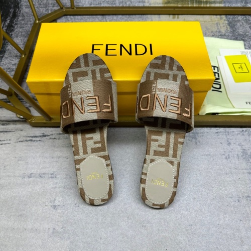 Replica Fendi Slippers For Women #1210039 $82.00 USD for Wholesale