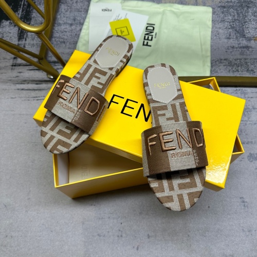 Replica Fendi Slippers For Women #1210039 $82.00 USD for Wholesale