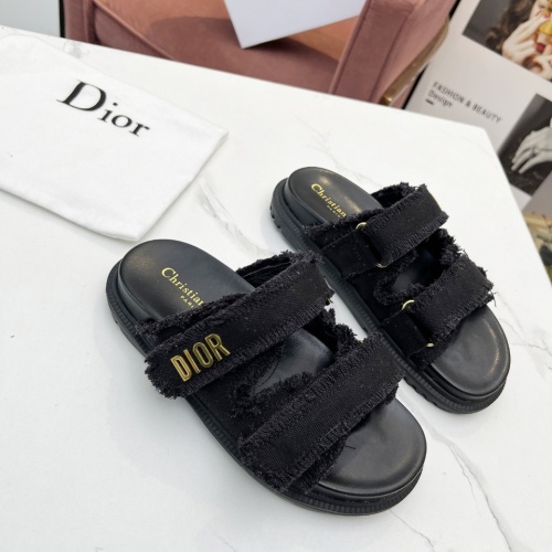 Replica Christian Dior Slippers For Women #1210046 $92.00 USD for Wholesale