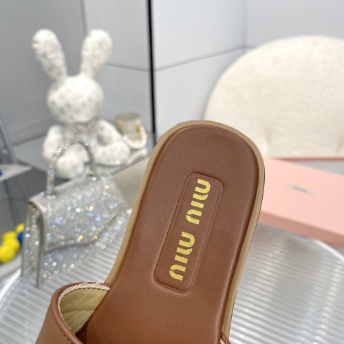 Replica MIU MIU Slippers For Women #1210191 $82.00 USD for Wholesale