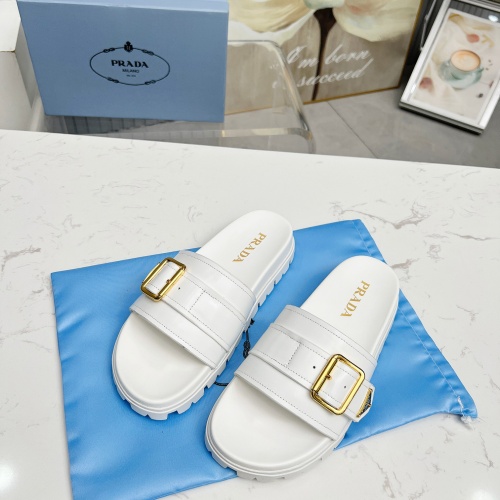 Replica Prada Slippers For Women #1210604 $85.00 USD for Wholesale