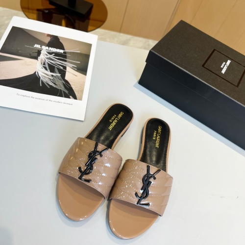 Replica Yves Saint Laurent YSL Slippers For Women #1211080 $80.00 USD for Wholesale