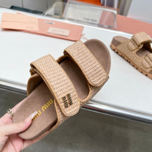 Replica MIU MIU Slippers For Women #1212010 $92.00 USD for Wholesale