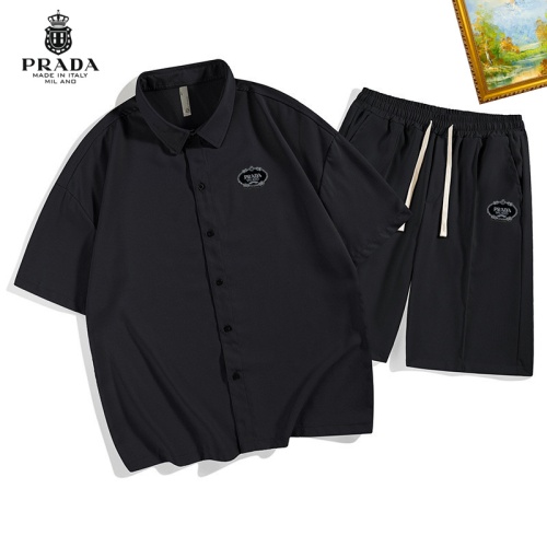 Prada Tracksuits Short Sleeved For Men #1212022