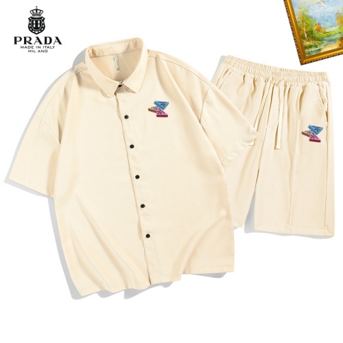 Prada Tracksuits Short Sleeved For Men #1212050