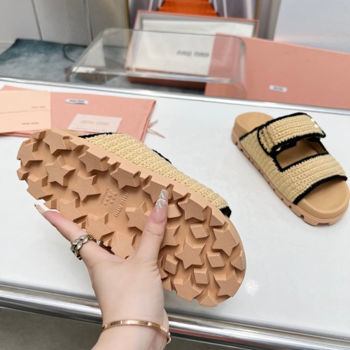 Replica MIU MIU Slippers For Women #1212093 $98.00 USD for Wholesale