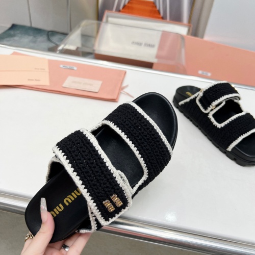 Replica MIU MIU Slippers For Women #1212094 $98.00 USD for Wholesale