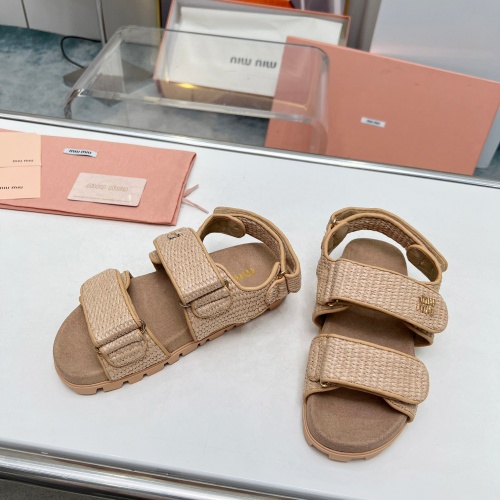 Replica MIU MIU Sandal For Women #1212097 $96.00 USD for Wholesale