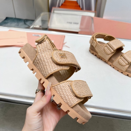 Replica MIU MIU Sandal For Women #1212097 $96.00 USD for Wholesale