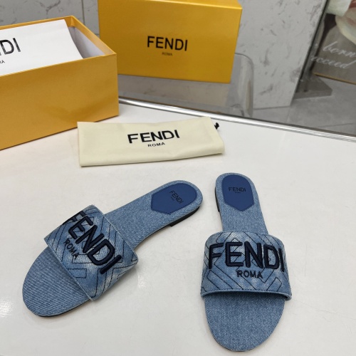 Replica Fendi Slippers For Women #1212099 $80.00 USD for Wholesale