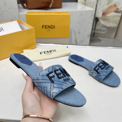 Replica Fendi Slippers For Women #1212099 $80.00 USD for Wholesale