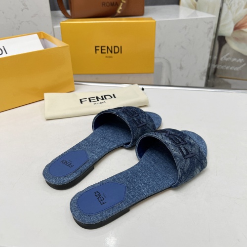 Replica Fendi Slippers For Women #1212100 $80.00 USD for Wholesale