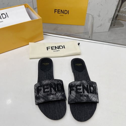 Fendi Slippers For Women #1212101 $80.00 USD, Wholesale Replica Fendi Slippers
