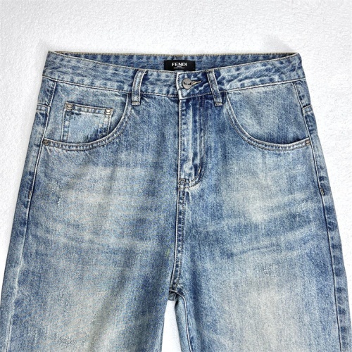 Replica Fendi Jeans For Men #1212390 $64.00 USD for Wholesale