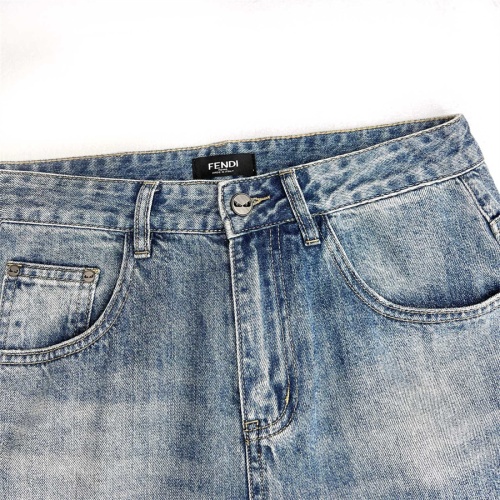 Replica Fendi Jeans For Men #1212390 $64.00 USD for Wholesale