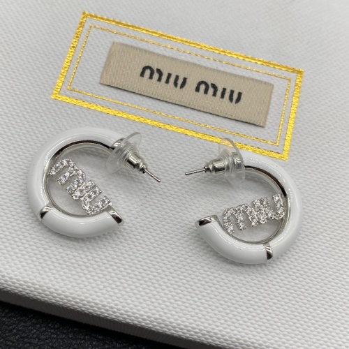 MIU MIU Earrings For Women #1213034 $27.00 USD, Wholesale Replica MIU MIU Earrings