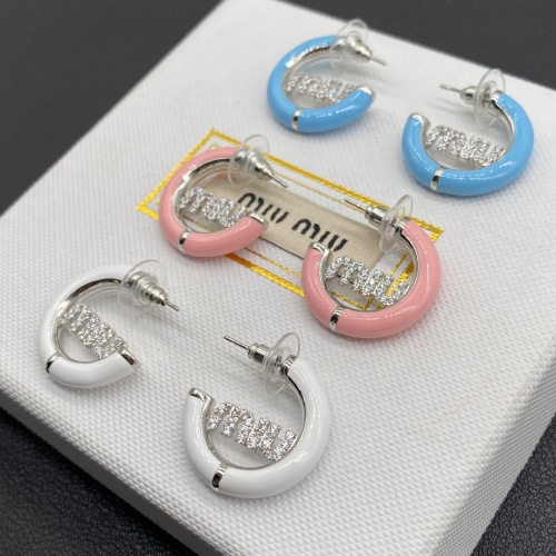 Replica MIU MIU Earrings For Women #1213035 $27.00 USD for Wholesale