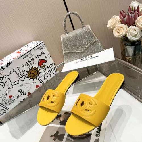 Dolce &amp; Gabbana D&amp;G Slippers For Women #1213202 $80.00 USD, Wholesale Replica Dolce &amp; Gabbana D&amp;G Slippers