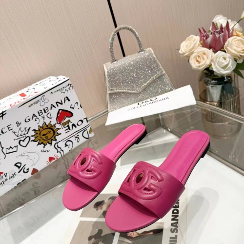Dolce &amp; Gabbana D&amp;G Slippers For Women #1213203 $80.00 USD, Wholesale Replica Dolce &amp; Gabbana D&amp;G Slippers