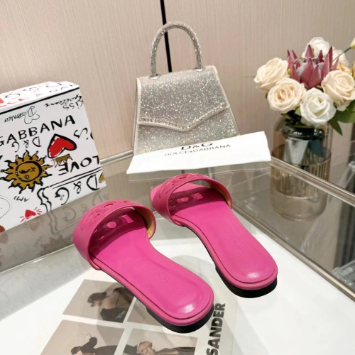 Replica Dolce & Gabbana D&G Slippers For Women #1213203 $80.00 USD for Wholesale