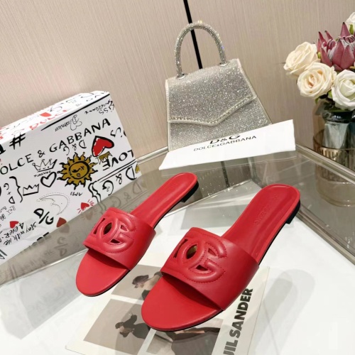 Dolce &amp; Gabbana D&amp;G Slippers For Women #1213204 $80.00 USD, Wholesale Replica Dolce &amp; Gabbana D&amp;G Slippers