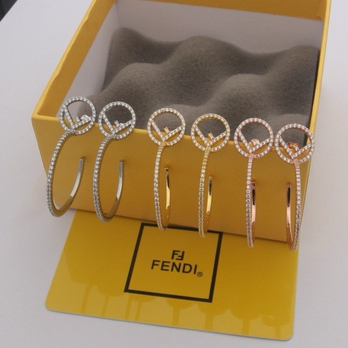 Replica Fendi Earrings For Women #1213504 $32.00 USD for Wholesale
