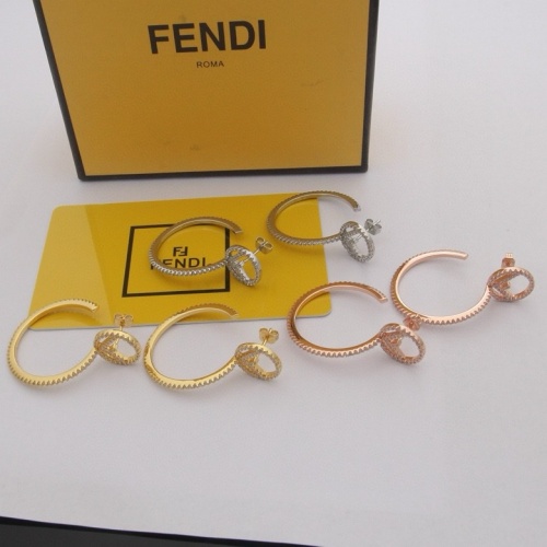 Replica Fendi Earrings For Women #1213504 $32.00 USD for Wholesale