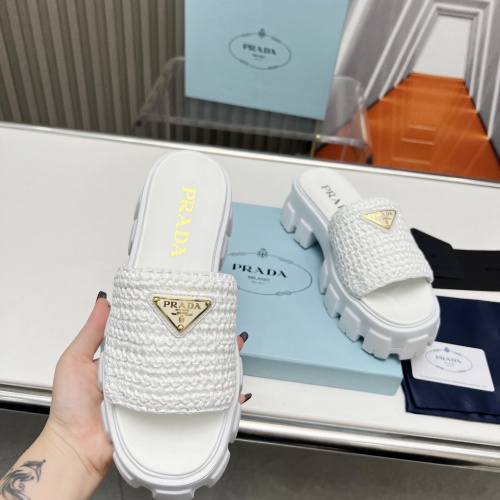 Replica Prada Slippers For Women #1213734 $96.00 USD for Wholesale