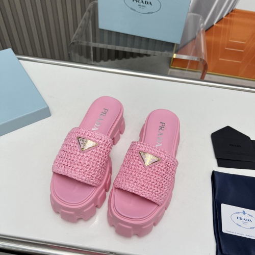 Replica Prada Slippers For Women #1213735 $96.00 USD for Wholesale