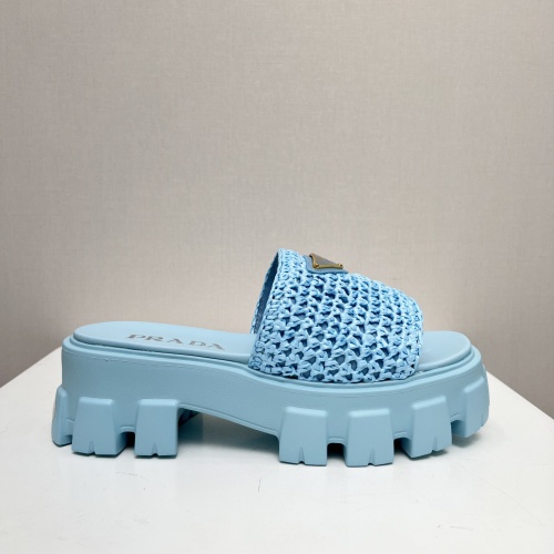 Replica Prada Slippers For Women #1213736 $96.00 USD for Wholesale