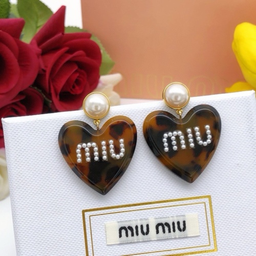 MIU MIU Earrings For Women #1213932 $29.00 USD, Wholesale Replica MIU MIU Earrings