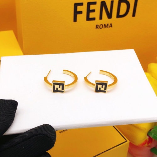 Replica Fendi Earrings For Women #1214071 $27.00 USD for Wholesale