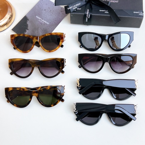 Replica Yves Saint Laurent YSL AAA Quality Sunglasses #1214120 $60.00 USD for Wholesale