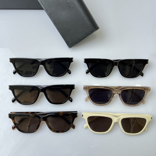Replica Yves Saint Laurent YSL AAA Quality Sunglasses #1214126 $60.00 USD for Wholesale
