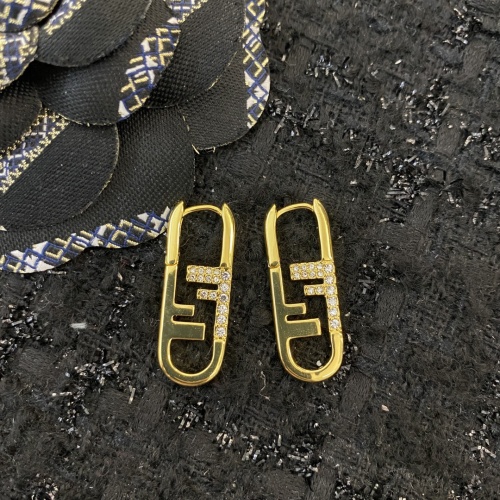 Replica Fendi Earrings For Women #1215427 $32.00 USD for Wholesale