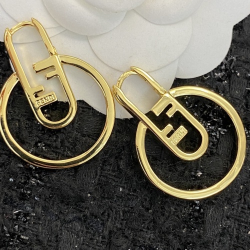 Replica Fendi Earrings For Women #1215428 $34.00 USD for Wholesale