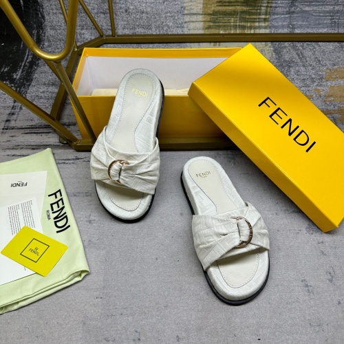 Replica Fendi Slippers For Women #1216827 $80.00 USD for Wholesale