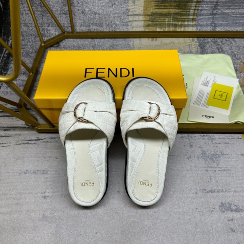 Replica Fendi Slippers For Women #1216827 $80.00 USD for Wholesale