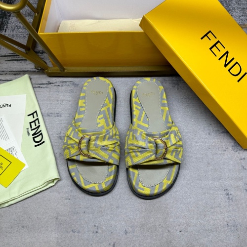Fendi Slippers For Women #1216828 $80.00 USD, Wholesale Replica Fendi Slippers