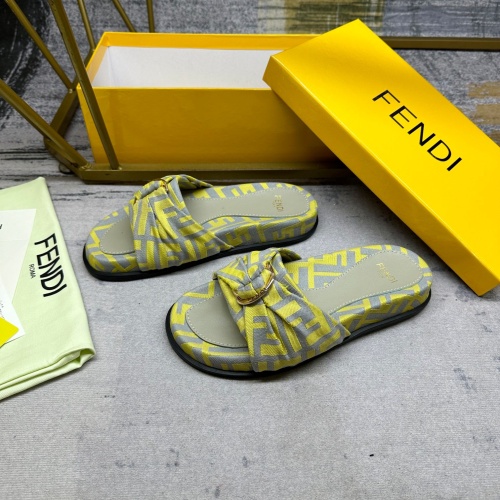 Replica Fendi Slippers For Women #1216828 $80.00 USD for Wholesale