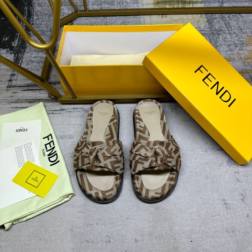 Fendi Slippers For Women #1216829 $80.00 USD, Wholesale Replica Fendi Slippers