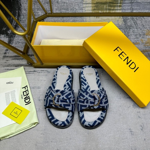 Fendi Slippers For Women #1216835 $80.00 USD, Wholesale Replica Fendi Slippers