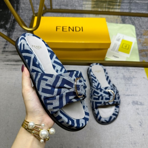 Replica Fendi Slippers For Women #1216835 $80.00 USD for Wholesale
