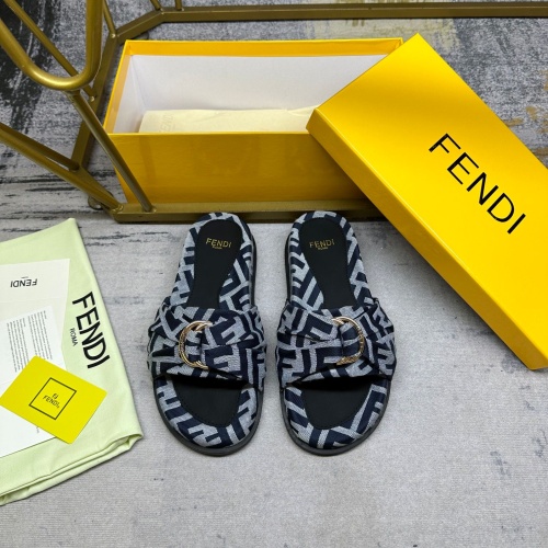 Fendi Slippers For Women #1216836 $80.00 USD, Wholesale Replica Fendi Slippers