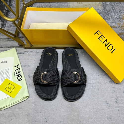 Fendi Slippers For Women #1216839 $80.00 USD, Wholesale Replica Fendi Slippers