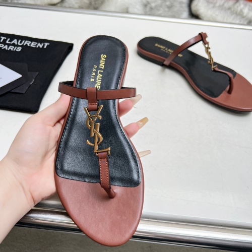 Replica Yves Saint Laurent YSL Slippers For Women #1216934 $82.00 USD for Wholesale