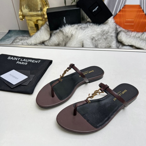 Replica Yves Saint Laurent YSL Slippers For Women #1216935 $82.00 USD for Wholesale