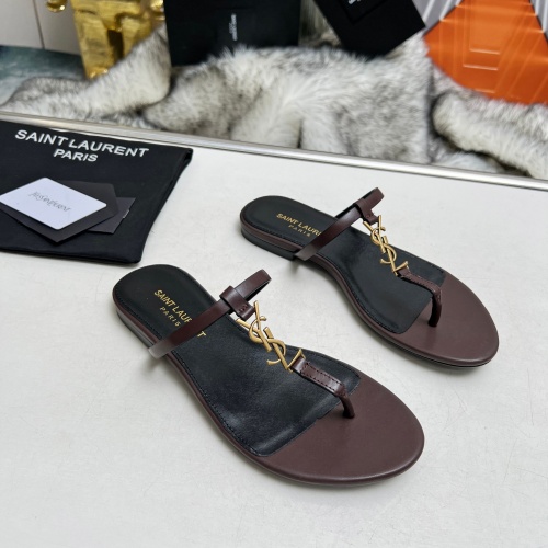 Replica Yves Saint Laurent YSL Slippers For Women #1216935 $82.00 USD for Wholesale