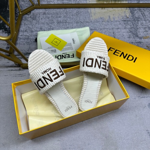 Replica Fendi Slippers For Women #1217042 $85.00 USD for Wholesale